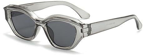 Ögonen moderna ovala plastsolglasögon, unisex, UV-400-skyddade, storlek M (193), C7, M