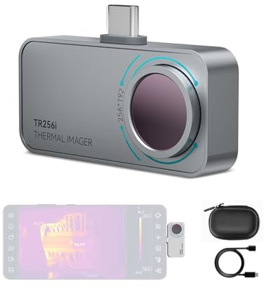 MiLESEEY TR256i Thermal Imaging Camera for Android,256x192 Thermal Resolution, 25Hz Refresh Rate Thermal Camera,for Smartphones and Tablets & PC