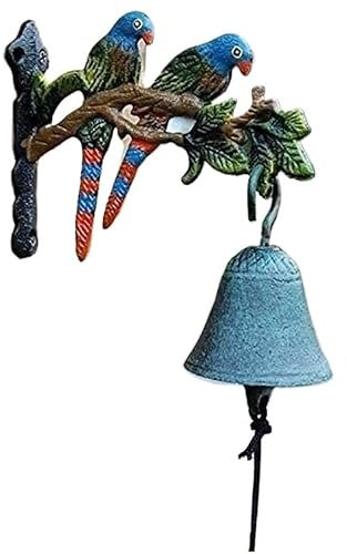 Cloche de Porte en Fonte, Cloche de dîner Vintage en Fonte, for la Maison, Montage Mural, Sonnette de Bienvenue sans Fil en Fonte, décoration de Jardin de Porche