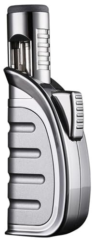 Windproof Lighter, Refillable Butane Lighter,Grill Lighter，Metal Lighter, Butane Lighter,candle Lighter，cool Lighters(Black)
