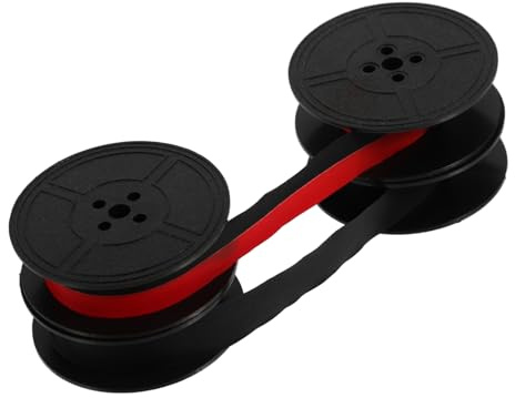 HAPINARY 2stücke Vintage-schreibmaschinenband Mit Doppelspule Rot Und Schwarz Kompatibel Mit Manuellen Schreibmaschinen Ersatzschreibmaschinenbänder Mit Ösen Breites Spulenband Für Persönli