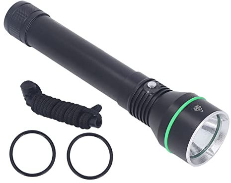 LOCADENCE 3000LM Tauchlampe, 6000K Modi, Einstellbare Zoombare Tauchlampe, IPX8 Wasserdichte, Stoßfeste LED Tauchlampe aus Aluminiumlegierung mit Einer Unterwassertauchtiefe 150M