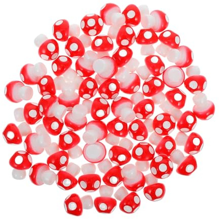 Minifiguras de Hongos Artesanales 60 Piezas de Resina para Mini Jardín