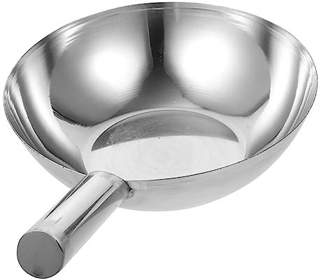 HOLIDYOYO Cuchara De Acero Inoxidable Gruesa Para Cocina Cucharón De Agua Resistente Al Desgaste Para Mezclar Sopa y Sopas El Hogar