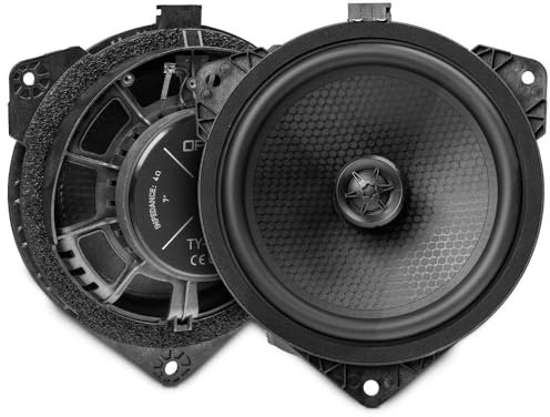 Option högtalare kompatibel med BYD F3 Heck koax högtalarsystem – Plug & Play Bakre högtalare – 70 WRMS, 20 mm tygnätare