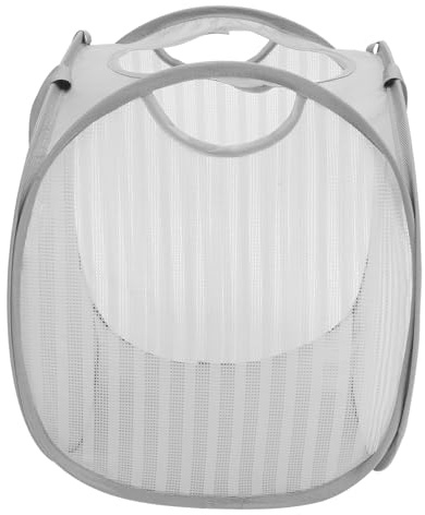 POPETPOP Cesto De Ropa Sucia Plegable 37x37x42 Cm Poliéster Transpirable Asa Práctico Para Baño y Hogar Almacenamiento De Ropa Juguetes