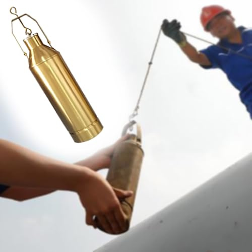 500 ml/1 000 ml oljeprovtagningshink för petrokemisk industri, hållbar bränsleoljeprov flaska med rep, lätt att rengöra, perfekt för kemisk testning av petroleum