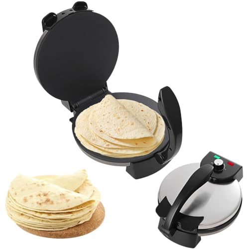 Crêpière électrique, Chauffage Double Face 1900 W, Surface Antiadhésive De 10 Pouces, Crêpière Multifonction, Conception De Température Réglable