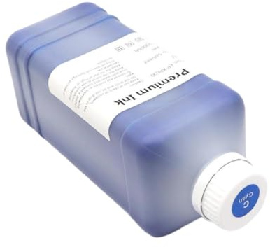 CbErFVK 1 Encre à solvant écologique de 1000 ML Compatible avec Les modèles d'imprimante Roland Mimaki Mutoh DX5 DX6 DX7 XP600 TX800 4720 I3200 5113 tête d'impression à Jet d'encre extérieure(Cyan)