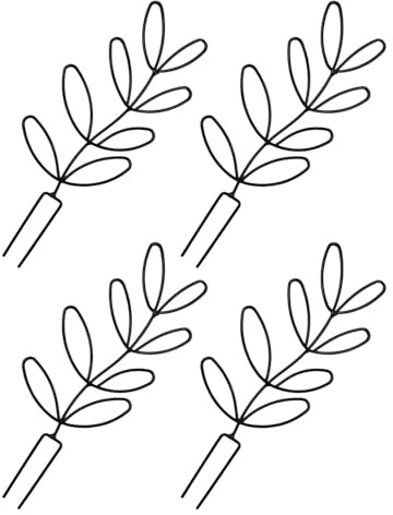 BESPORTBLE Lot de 4 Treillis en Métal Motif Feuille 14,5 X 31,5 Cm pour Plantes Grimpantes en Pot, Support Résistant aux Intempéries pour Jardin, Terrasse et Intérieur, Cadre de Support