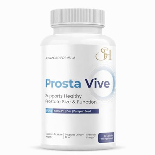 PROSTAVIVE for Men -Advanced Formula PROSTAVIVE Supports Healthy Prostate Size & Function 912MG Nettle PE | ZINC | Pumpkin Seed - 60 Capsules - Supplement Heaven