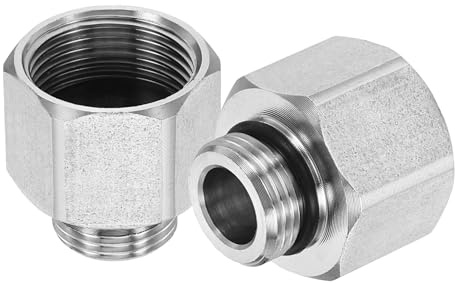 QUARKZMAN 2 Piezas Conexión G3/8 Macho Accesorios De Acero Inoxidable | A M22 Hembra, Adaptador Giratorio Para Manguera De Lavadora A Presión, Adaptador Para Lavadora A Presión