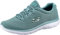 Skechers Womens Summits Artistry Chic Sneaker, Sage Mesh White Trim, 8 UK