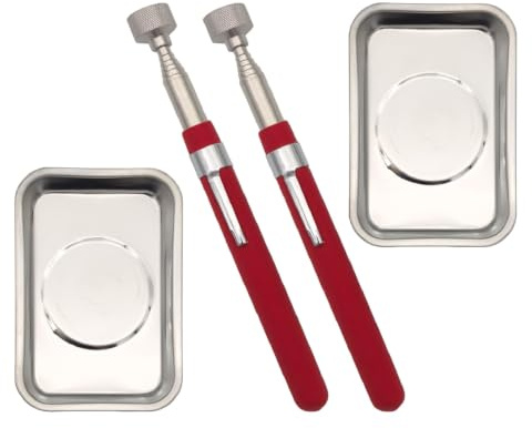 VASTOOLS Teleskopisch Magnetheber, 4.5kg Magnetstab Teleskop, 76cm Ausziehbar Magnet-Heber