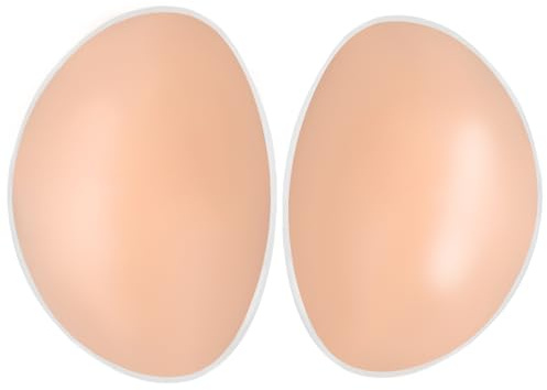 IVITA BH Insert Pads Silikon BH Einsätze Push up Bra Einlagen Brust Vergrößerung Brustpolster Brüste Verstärker für Bikini Badeanzüge (Beige, M-182g/Paar-Cup B)