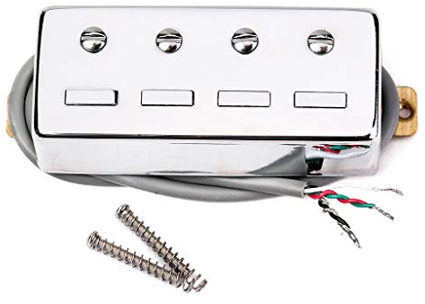 Alnicov 4-Saiter Bassgitarre Magnet Pickup Ersatz, Chrom