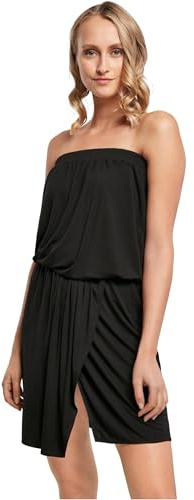 Urban Classics Ladies Viscose Short Bandeau Dress Black M