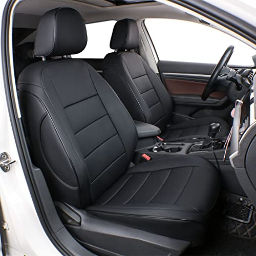 Easeadd Custom Sitzbezüge für VW Golf 7 zubehör 2012 2013 2014 2015 2016 2017 2018 2019 R-Line,Highline - Schwarz