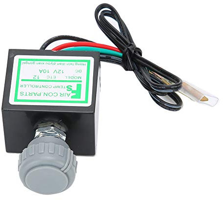 ANKROYU 10a A/C Temperaturschalter, ABS Auto Klimaanlage, Elektronischer Thermostatschalter, Temperaturregelung, Autozubehör, Elektronischer A/C Thermostat Für Die Meisten Automodelle(12V)