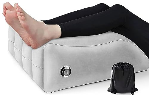 DASGUTES Venenkissen Beinhochlagerungskissen - Aufblasbares Keilkissen Beinkissen zum Schlafen Aufblasbare Bettkeil Kissen für Beine, Verbesserung der Durchblutung und Verringerung von Schwellungen
