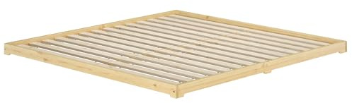 Erst-Holz®Echtholzbett Futonbett Doppelbett 180 x 200 cm KieferRollrost inkl.