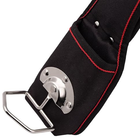 MIVOS Astuccio per martello - porta martello per cintura con staffa mobile in acciaio - ciondolo per martello con passante per cintura - fondina per martello per tetti e carpentieri