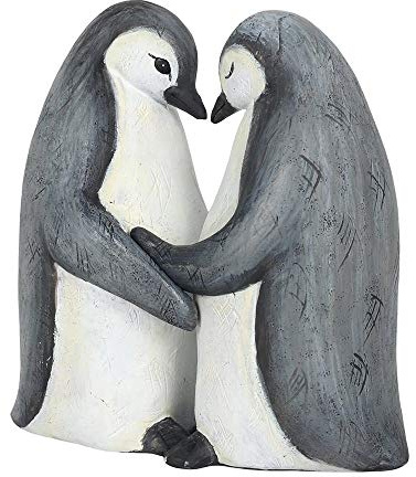 Adorno de pingüino Partners for Life, adorno de exhibición para bodas, aniversarios y San Valentín.