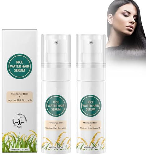 Sérum Capillaire Zynewa à L'eau De Riz, Spray Pour La Croissance Des Cheveux, 2 Pièces