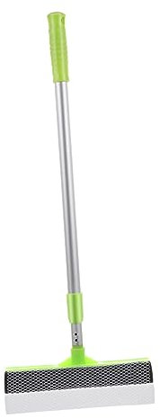 HOUDERCO Escobilla Limpiacristales con Mango Telescópico Retráctil Herramienta para Ventanas Parabrisas y Espejos con Goma Flexible para Limpieza Eficaz y Fácil Alcance De Superficies Difíc