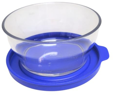 Tupperware Sommer Drops Bowl with Hanging Lid Leak-Proof Hitparade Fresh Drops 210 ml Food Storage Container (Pearl Clear Blue)