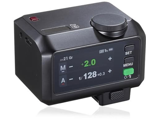 Vituord Mini Flash intégré, 560 °, Temps de Recyclage de 1,5 s, HSS 1/8000, avec Griffe Porte-Accessoire, diffuseur, écran Tactile, Rechargeable, pour Appareil Photo Reflex numérique/argentique