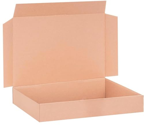 Maxibriefkartons 360 x 260 x 60 mm Maxibrief Karton Faltschachtel stabil Versandkarton für Post DHL Versand A4 B4 Warensendung Büchersendung Versandschachtel (25)