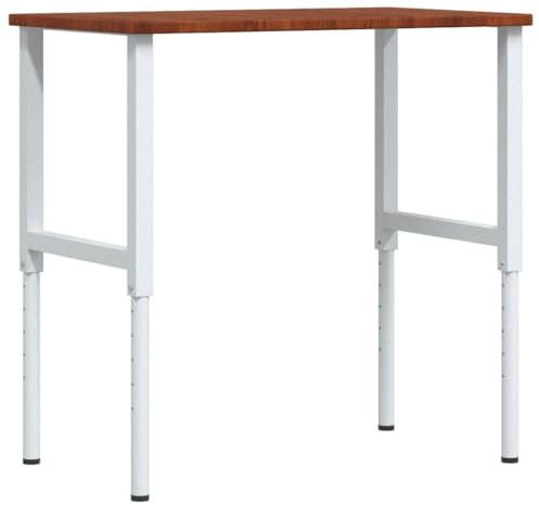 Generico Banco Lavoro Marrone Scuro 100x60x(71,5-98) cm Legno di Rovere,Articoli di ferramenta,Accessori ferramenta,Conservazione/Ordine Attrezzi,Banchi da Lavoro,Marrone,18.93 kg,3309703
