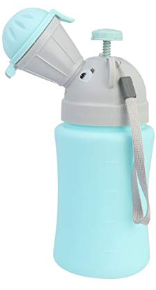 Milisten Portable Urinal Bottle Car Potty Creative Cartoon Design PP Material Seamless Leak-Proof Easy Carry Emergency Toilet for Boys and Girls Boys in Car Use