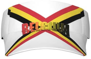 Viseras Bandera Belga Bélgica Gorra De Golf Protección UV Gorras Ajustable Gorra De Béisbol para Adulto Ciclismo Verano