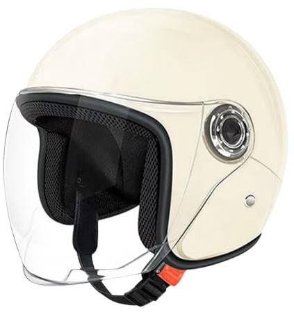 Mezzo Casco Da Moto - Casco Da Moto A Faccia Aperta Da 25,59 Pollici, Equipaggiamento Per Caschi DaMoto | Copricapo Da Equitazione Leggero Con Fibbia A Sgancio Rapido, Design Aerodinamico Della Calot