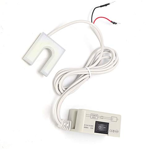 Jenivaint Lampe de Table LED en PVC, Lampe de Bureau Magnétique 3 W 30 LED 6000 à 6500 K avec Col de Cygne Flexible, Cordon de 1,4 M pour Machine à Coudre, établi, Bureau, étude, Lecture