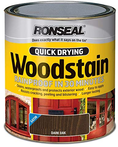 3XQuick Dry Woodstain Satin - Dark Oak 750ml