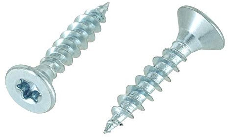 1000 Stück Spanplattenschrauben 3,0 x 16 Torx | Vollgewinde - blau passiviert | Flachsenkopf | Universalschraube | Schrauben