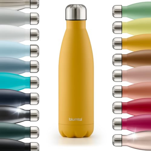 Blumtal Termosflaska Charles – läckagesäker, BPA-fri, timmar av isolering av varma och kalla drycker, 1 000 ml, kryddig – gul