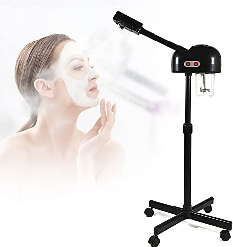 Gesichtsdampfer, warme Nebel, Luftbefeuchter, 800W Gesichtsdampfer Gesichtssauna Warmer Nebel Gesicht Heim-Sauna SPA Gesichts-Befeuchter für Salon und Zuhause, Mitesser entfernen, Höhe einstellbar