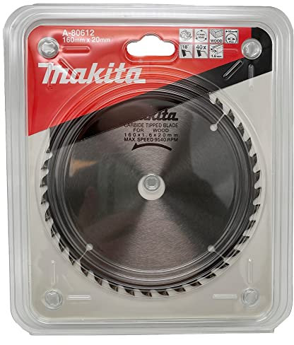 Makita A-80612 Kreissägeblatt Widia T.C.T. 160 x 20 mm 40T Holz