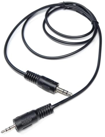 DRUT 0.5m 2.5mm to 3.5mm 1/8'' Stereo Audio Jack Male to Male Cable | Auxiliary AUX Lead Cord 1.6ft