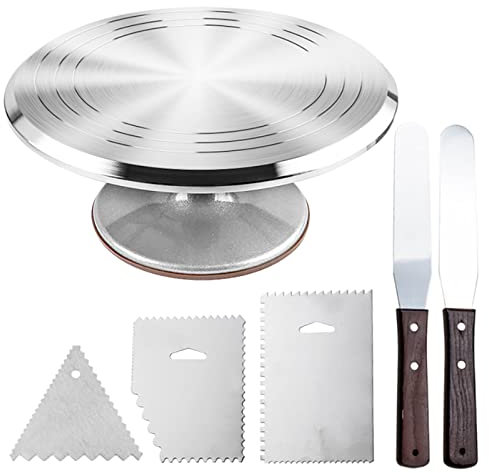 ＣＨＡＭＥＥＮ 5 teiliges Teigschaber Set Tortenspachtel aus Aluminium Modellierwerkeug für Backen Kochen und Streichpalette