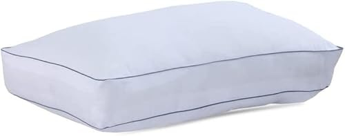 Oliver Bedding Egyptian Cotton Box Pillows Premium Hotel Quality Pillows for Back Stomach and Side Sleepers Down Alternative Filling Bed Pillow Hypoallergenic Breathable Washable Cover (1)