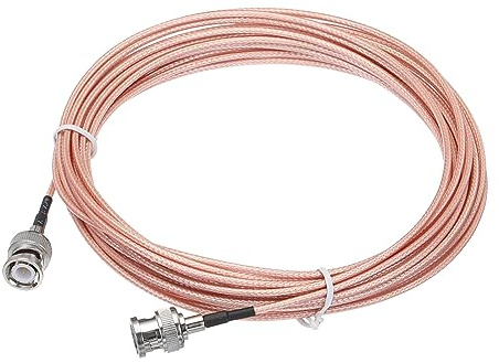 QUARKZMAN RG316 Coassiale Cavi BNC Maschio BNC Maschio 24,6FT Arancione | Bassa Perdita RF Coassiale Cavo
