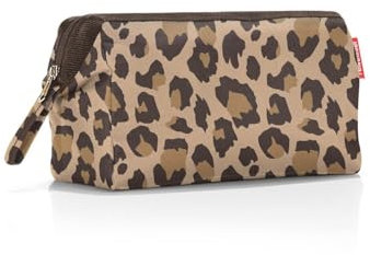 reisenthel travelcosmetic - starke robuste und praktische Reisekosmetiktasche, Handschlaufe, wasserabweisendes Material, Couleur:leo macchiato