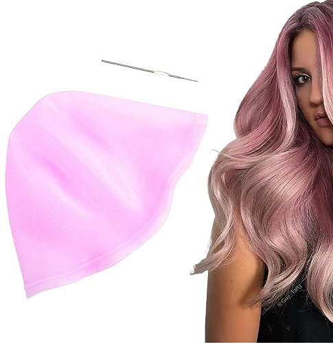 Holdes Kit di capelli evidenziato – berretto da colorazione professionale per capelli – berretto da colorazione efficace e morbido per capelli con gancio, berretto da tintura per diversi