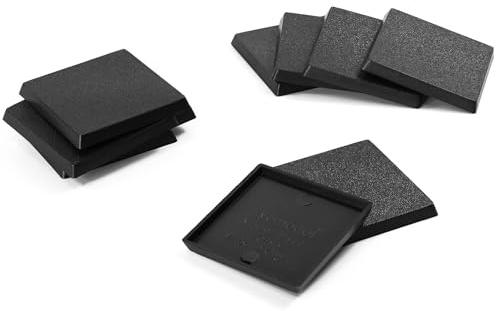 Evemodel Quadratisch Base Modell Modelbau Kunststoff Basis für Figuren oder Miniaturen für War Games Tisch Dekoration (20 Stück 30mm)
