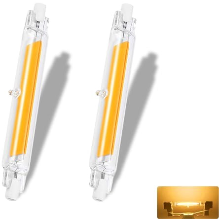 GDYOD R7S LED 78mm Dimmbar,10W LED R7S Ersatz für 100W Halogen Leuchtmittel,R7S LED Stab Naturweiß 4500K 1000LM,Kein Flackern，360°Abstrahlwinkel,2er Pack